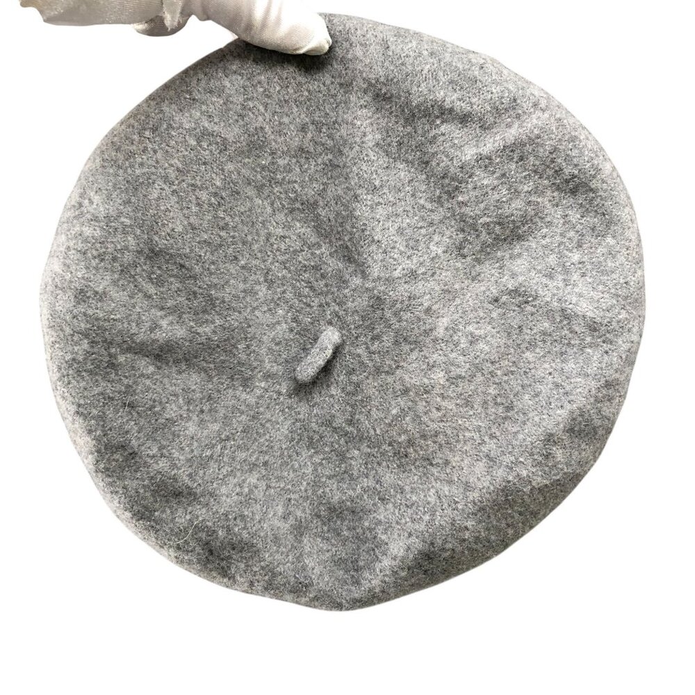 Epoch‎ Hats 100% Pure Wool Beret Hat Womens One Size Gray Felt